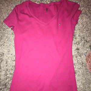 Pink Tommy Hilfiger shirt
